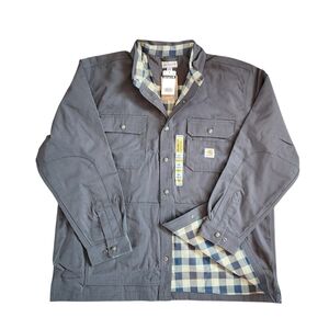 NWT - Carhartt Ripstop Solid Long-Sleeve Shirt Jac for Men - 2XL